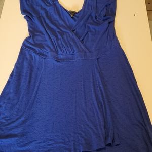 Blue bird design dress